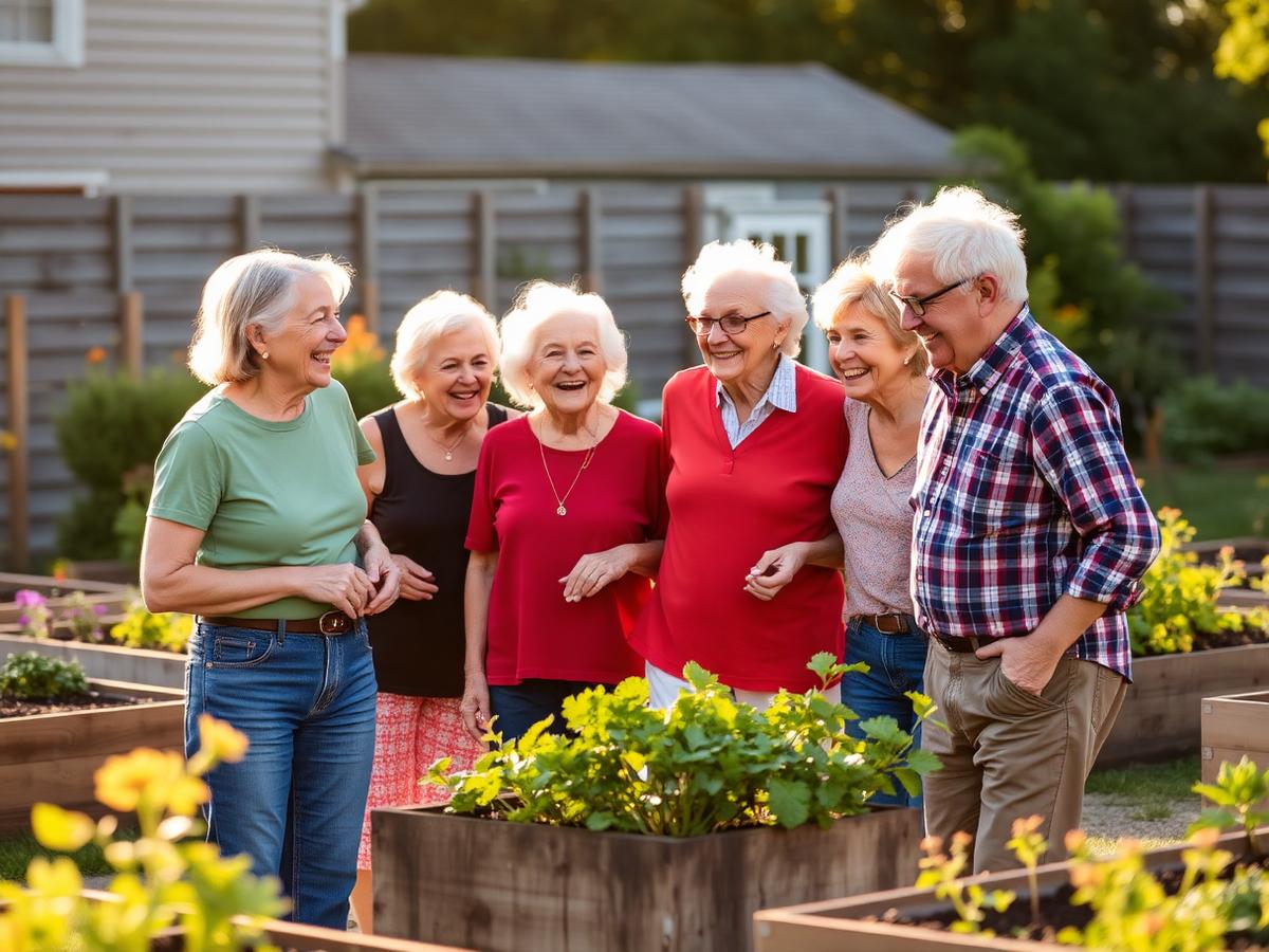 Aktive Senioren im Gemeinschaftsgarten